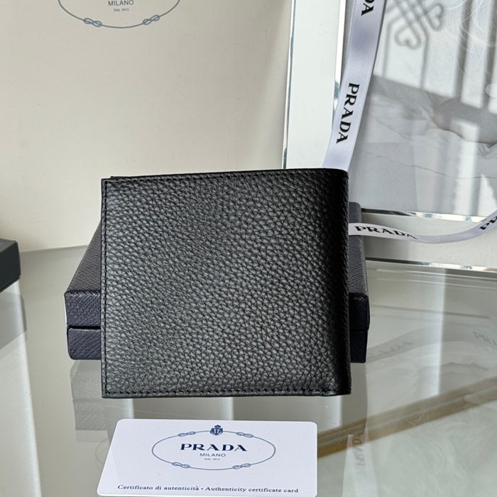 PRADA 2M0513 メンズ短財布 荔枝紋牛皮 サイズ:11x9.5cm