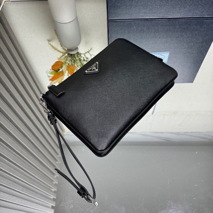 PRADA 2NH024 クラッチバッグ サフィアーノ十字紋 サイズ:24x17cm