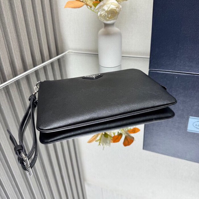 PRADA 2NH024 クラッチバッグ サフィアーノ十字紋 サイズ:24x17cm