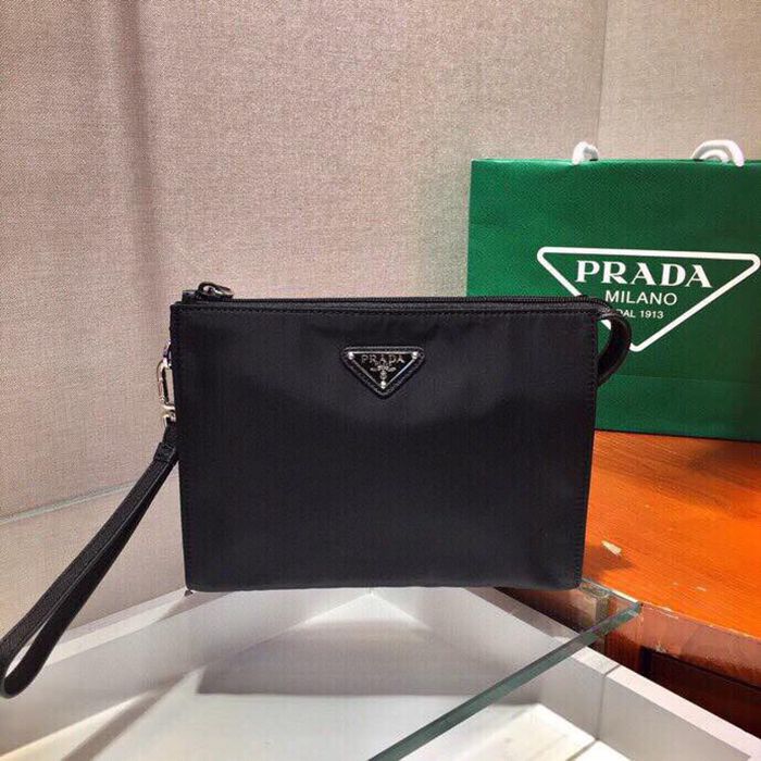 PRADA 2NE789 クラッチバッグ ナイロン三角ロゴ サイズ:24x17x6.5cm