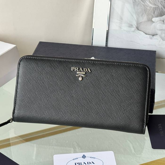 PRADA 1ML506 クラシックジッピー長財布 サフィアーノ十字紋 サイズ:19x12cm