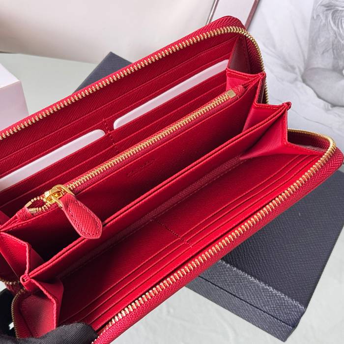 PRADA 1ML506 クラシックジッピー長財布 サフィアーノ十字紋 サイズ:19x12cm