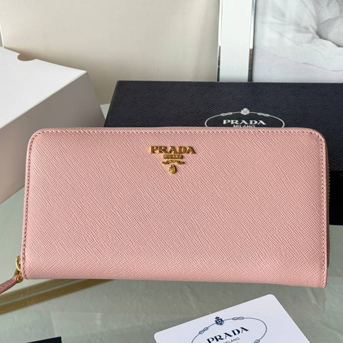 PRADA 1ML506 クラシックジッピー長財布 サフィアーノ十字紋 サイズ:19x12cm