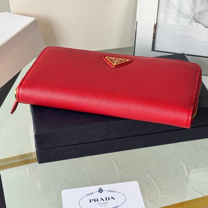 PRADA 1ML506 クラシックジッピー長財布 サフィアーノ十字紋 サイズ:19x12cm