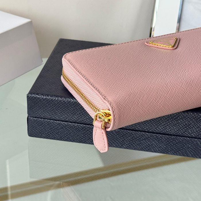 PRADA 1ML506 クラシックジッピー長財布 サフィアーノ十字紋 サイズ:19x12cm
