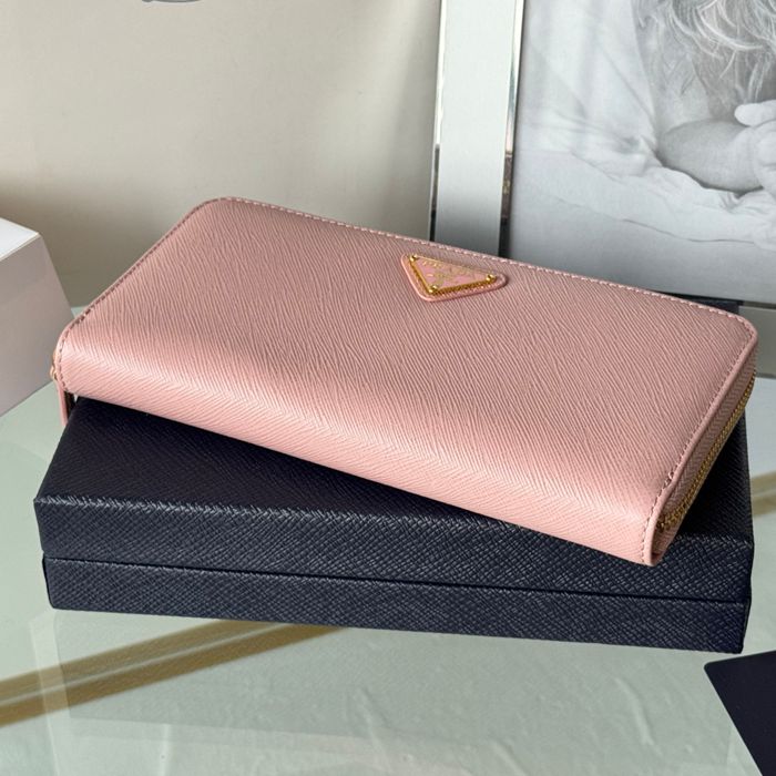 PRADA 1ML506 クラシックジッピー長財布 サフィアーノ十字紋 サイズ:19x12cm