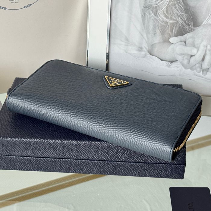 PRADA 1ML506 クラシックジッピー長財布 サフィアーノ十字紋 サイズ:19x12cm