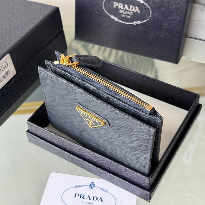 PRADA 1ML050 短財布 サフィアーノ十字紋 牛皮 サイズ:10x9cm