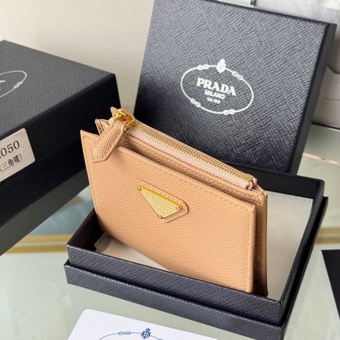 PRADA 1ML050 短財布 サフィアーノ十字紋 牛皮 サイズ:10x9cm
