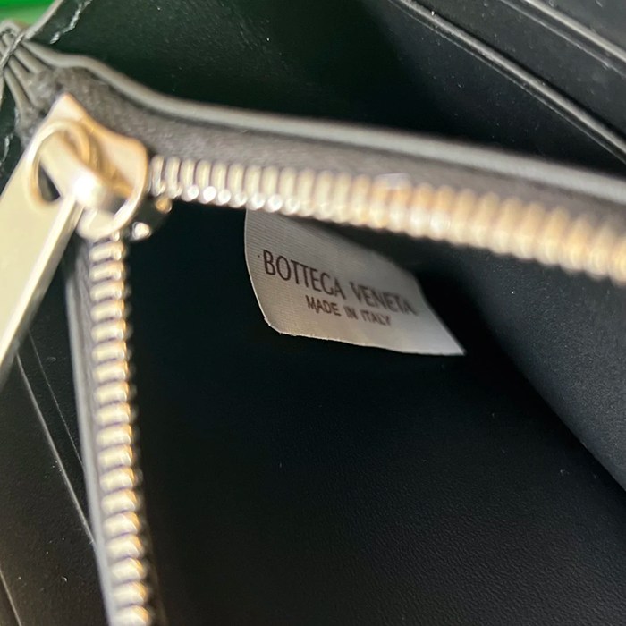 BOTTEGA VENETA BV 593217 メンズ編み財布 クラシック編み牛皮 19x10cm サイズ:19x10cm