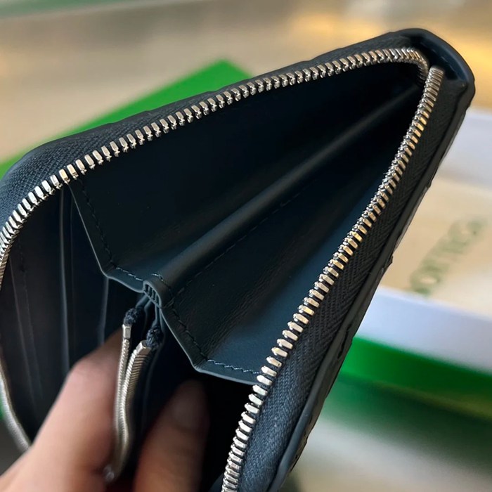 BOTTEGA VENETA BV 593217 メンズ編み財布 クラシック編み牛皮 19x10cm サイズ:19x10cm