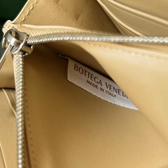 BOTTEGA VENETA BV 593217 メンズ編み財布 クラシック編み牛皮 19x10cm サイズ:19x10cm