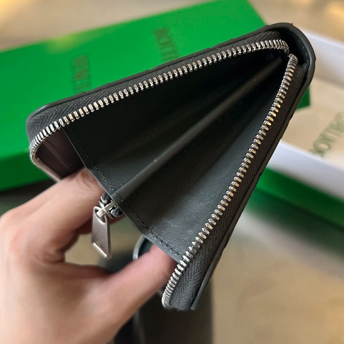 BOTTEGA VENETA BV 593217 メンズ編み財布 クラシック編み牛皮 19x10cm サイズ:19x10cm