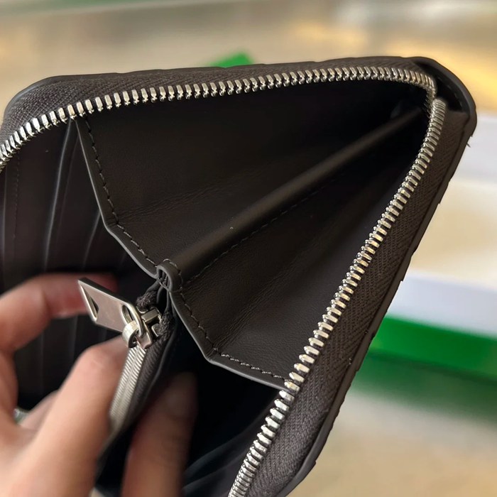 BOTTEGA VENETA BV 593217 メンズ編み財布 クラシック編み牛皮 19x10cm サイズ:19x10cm
