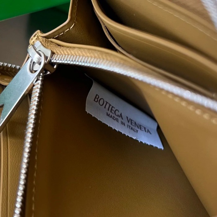 BOTTEGA VENETA BV 593217 メンズ編み財布 クラシック編み牛皮 19x10cm サイズ:19x10cm