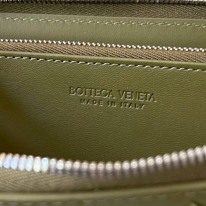 BOTTEGA VENETA BV 593217 メンズ編み財布 クラシック編み牛皮 19x10cm サイズ:19x10cm