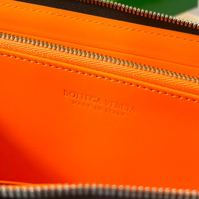 BOTTEGA VENETA BV 593217 メンズ編み財布 クラシック編み牛皮 19x10cm サイズ:19x10cm