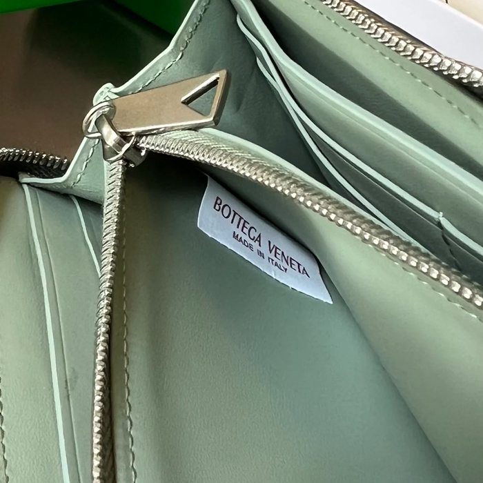 BOTTEGA VENETA BV 593217 メンズ編み財布 クラシック編み牛皮 19x10cm サイズ:19x10cm