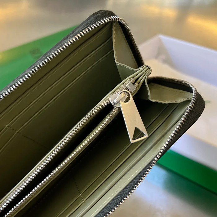 BOTTEGA VENETA BV 593217 メンズ編み財布 クラシック編み牛皮 19x10cm サイズ:19x10cm