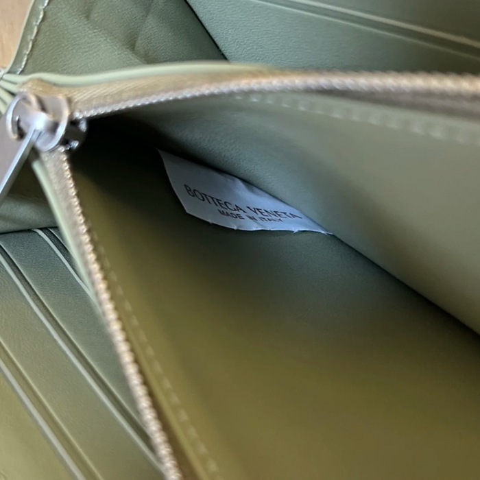 BOTTEGA VENETA BV 593217 メンズ編み財布 クラシック編み牛皮 19x10cm サイズ:19x10cm