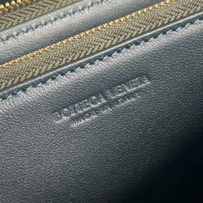 BOTTEGA VENETA BV 593217 メンズ編み財布 三色牛皮編み 19x10cm サイズ:19x10cm