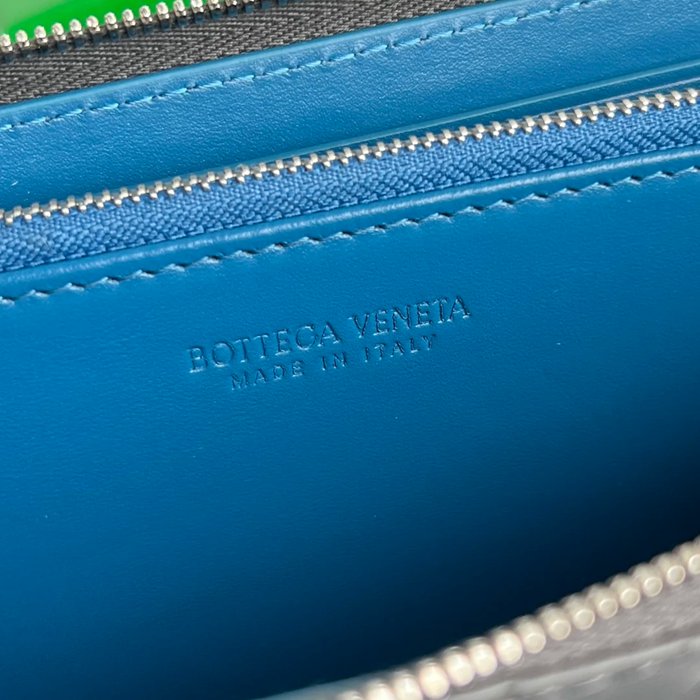 BOTTEGA VENETA BV 593217 メンズ編み財布 三色牛皮編み 19x10cm サイズ:19x10cm
