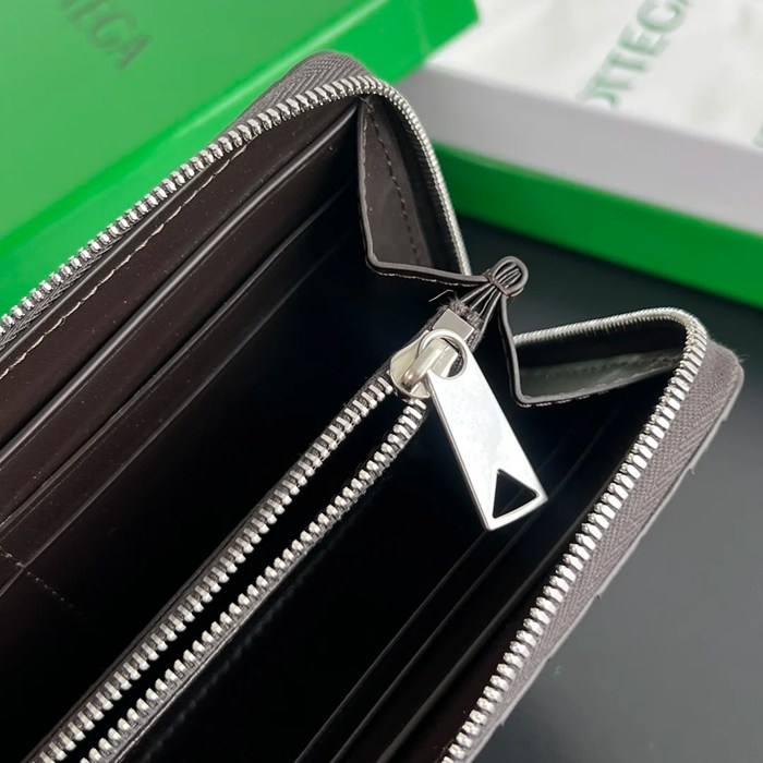 BOTTEGA VENETA BV 593217 メンズ編み財布 三色牛皮編み 19x10cm サイズ:19x10cm