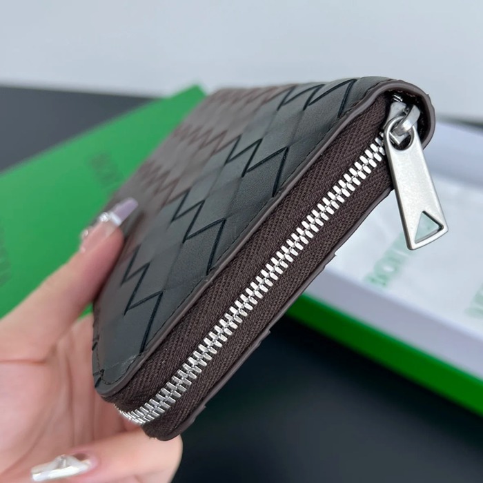 BOTTEGA VENETA BV 749427 メンズ編み財布 クラシック編み牛皮 19x10cm サイズ:19x10cm