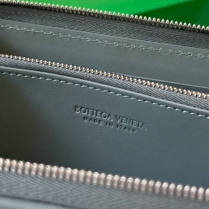 BOTTEGA VENETA BV 748054 編みステッチ財布 中幅編み 19x11.4cm サイズ:19x11.4cm