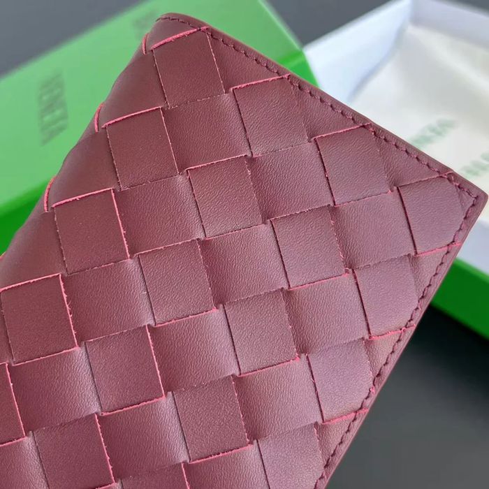 BOTTEGA VENETA BV 607482 新作パスポートケース 編み牛皮 13.3x9.5cm サイズ:13.3x9.5cm