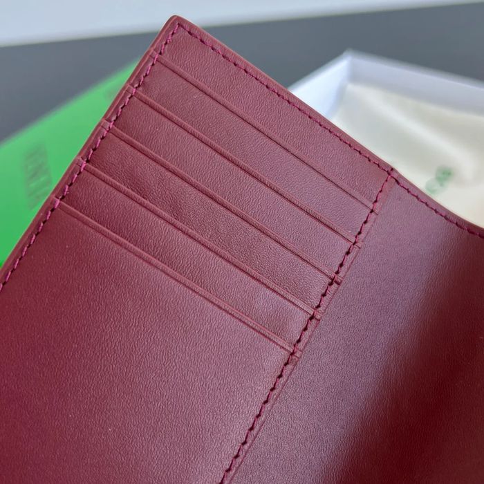 BOTTEGA VENETA BV 607482 新作パスポートケース 編み牛皮 13.3x9.5cm サイズ:13.3x9.5cm