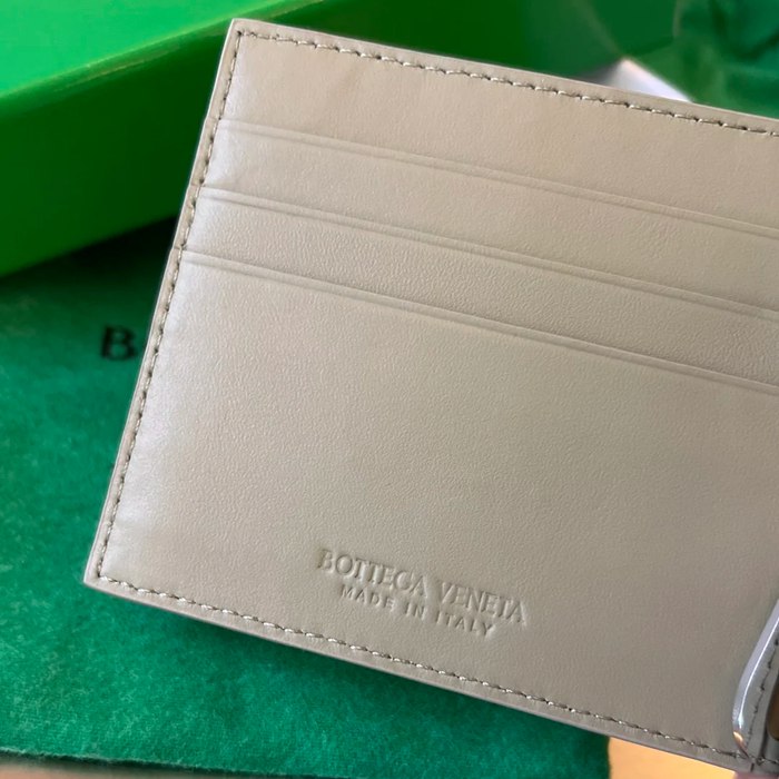 BOTTEGA VENETA BV 592626 新作マネークリップ 編み牛皮 11.5x9x0.5cm サイズ:11.5x9x0.5cm