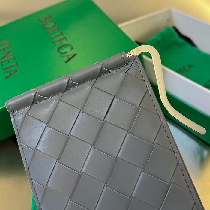 BOTTEGA VENETA BV 592626 新作マネークリップ 編み牛皮 11.5x9x0.5cm サイズ:11.5x9x0.5cm