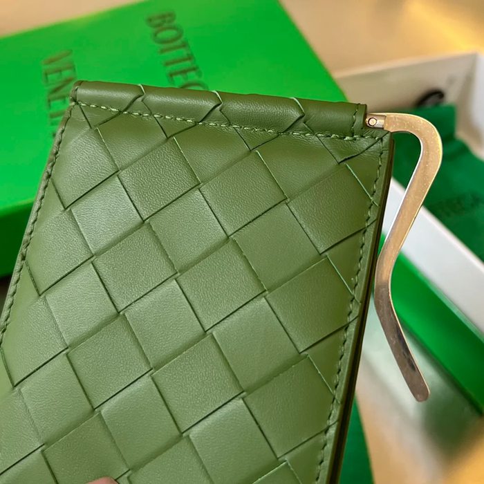 BOTTEGA VENETA BV 592626 新作マネークリップ 編み牛皮 11.5x9x0.5cm サイズ:11.5x9x0.5cm