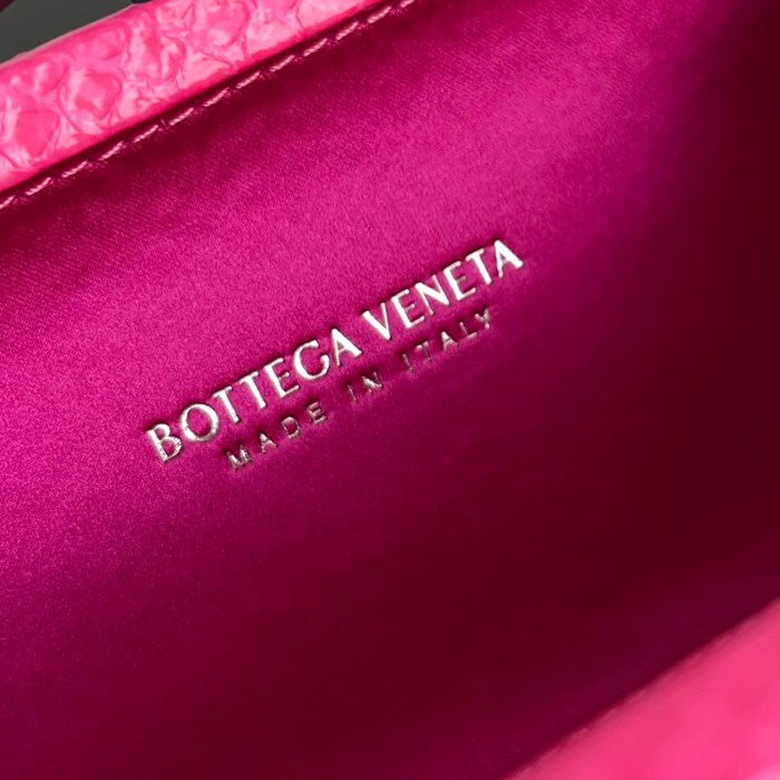 BOTTEGA VENETA BV 8651 ノット イブニングバッグ シルク編み蛇皮トリム 16x10cm サイズ:16x10cm