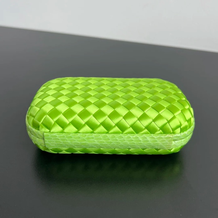 BOTTEGA VENETA BV 8651 ノット イブニングバッグ シルク編み蛇皮トリム 16x10cm サイズ:16x10cm