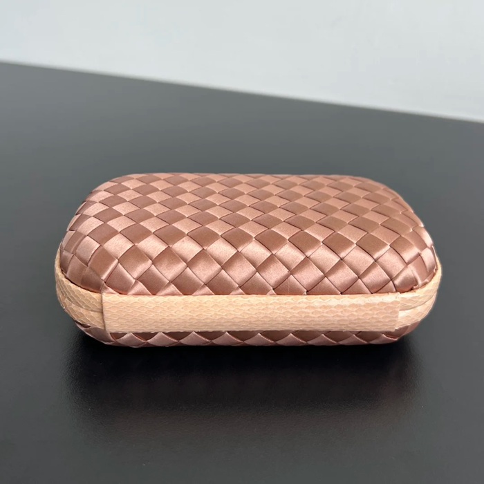 BOTTEGA VENETA BV 8651 ノット イブニングバッグ シルク編み蛇皮トリム 16x10cm サイズ:16x10cm