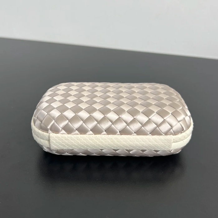 BOTTEGA VENETA BV 8651 ノット イブニングバッグ シルク編み蛇皮トリム 16x10cm サイズ:16x10cm