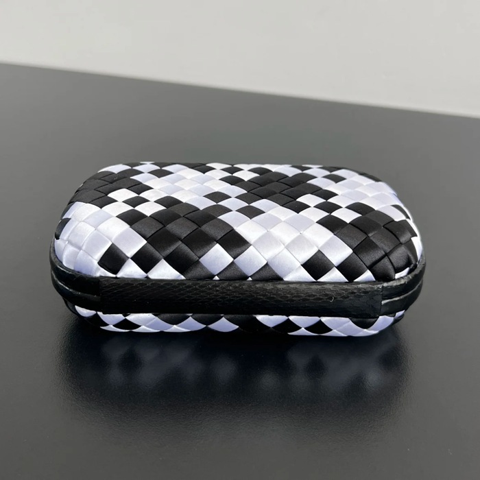 BOTTEGA VENETA BV 8651 ノット イブニングバッグ シルク編み蛇皮トリム 16x10cm サイズ:16x10cm