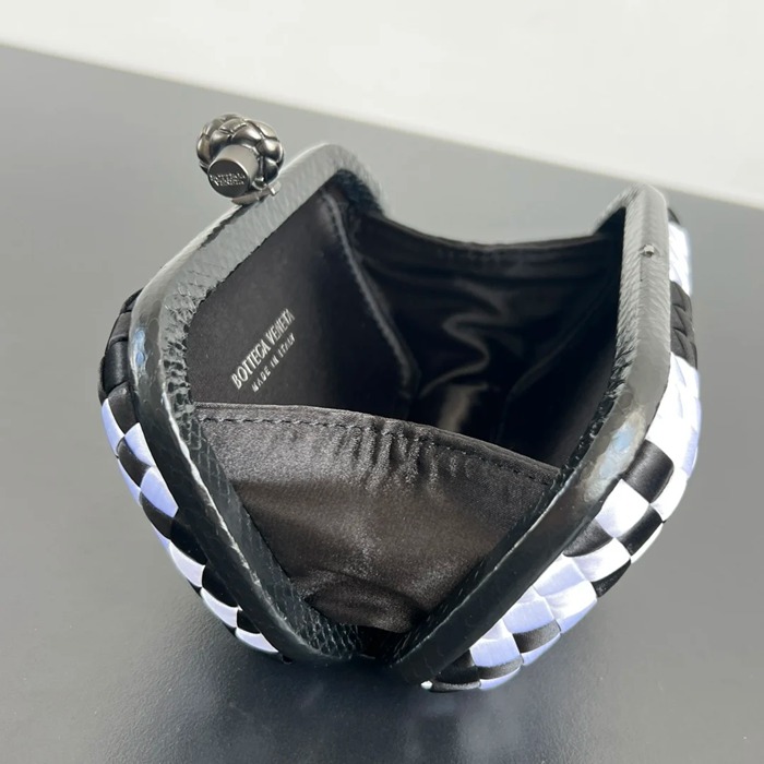 BOTTEGA VENETA BV 8651 ノット イブニングバッグ シルク編み蛇皮トリム 16x10cm サイズ:16x10cm