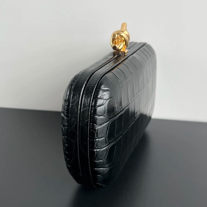 BOTTEGA VENETA BV 737025 ノット イブニングバッグ ワニ革 19x11.5cm サイズ:19x11.5cm