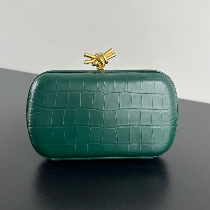 BOTTEGA VENETA BV 737025 ノット イブニングバッグ ワニ革 19x11.5cm サイズ:19x11.5cm