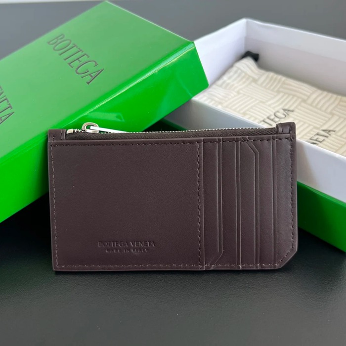 BOTTEGA VENETA BV 805827 縦型カードケース 細編み小牛皮 12x7x0.5cm サイズ:12x7x0.5cm