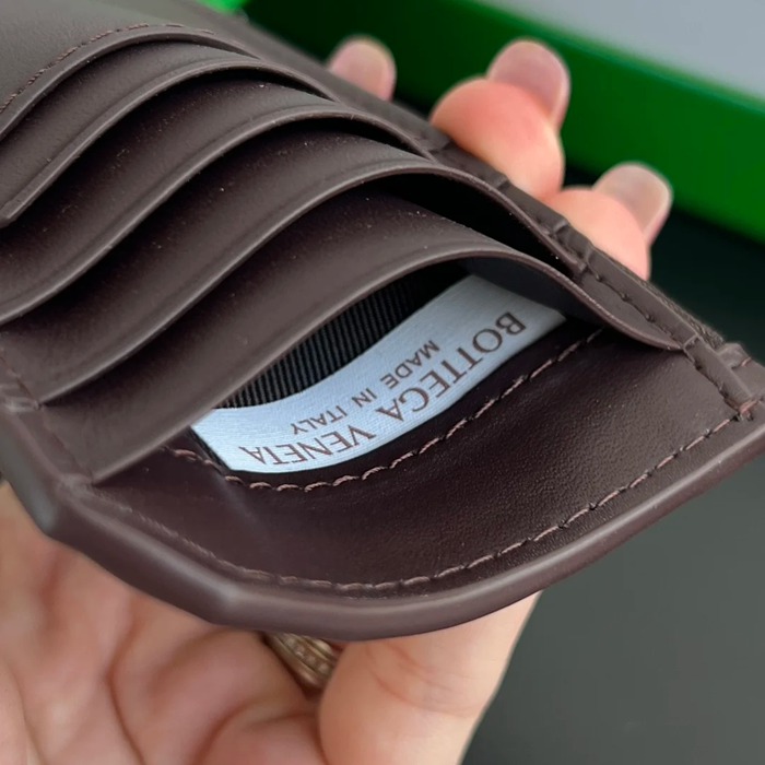 BOTTEGA VENETA BV 805827 縦型カードケース 細編み小牛皮 12x7x0.5cm サイズ:12x7x0.5cm