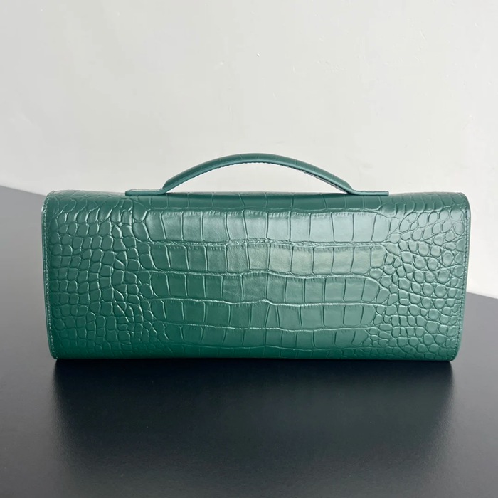 BOTTEGA VENETA BV 741511 クラッチバッグ ワニ紋羊革 31x13cm サイズ:31x13cm