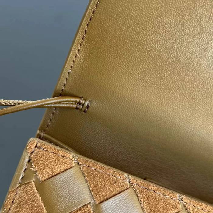 BOTTEGA VENETA BV 741511 クラッチバッグ 鹿皮絨×編み羊革 31x13cm サイズ:31x13cm