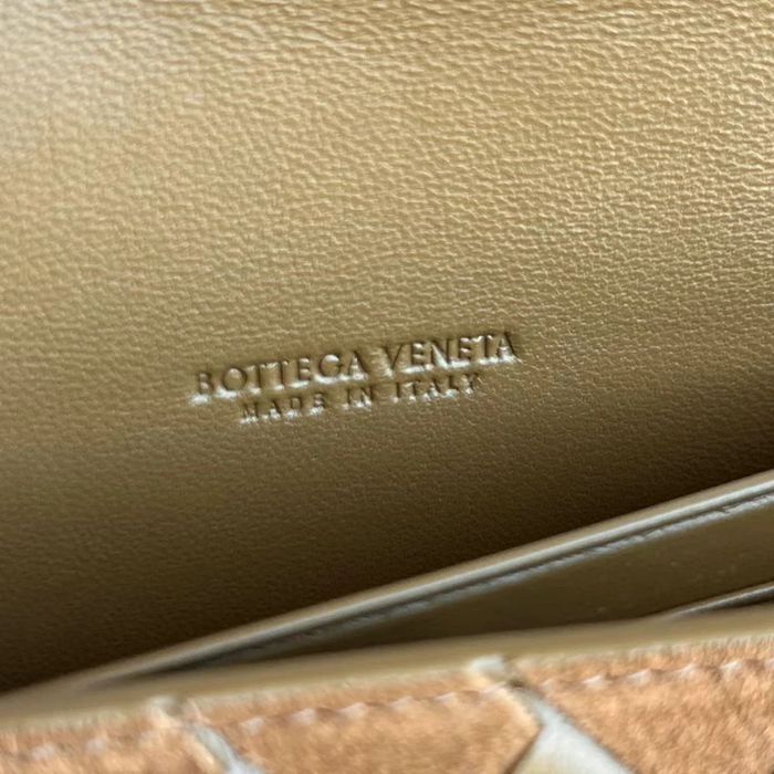 BOTTEGA VENETA BV 741511 クラッチバッグ 鹿皮絨×編み羊革 31x13cm サイズ:31x13cm