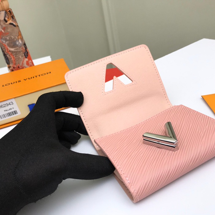 LOUIS VUITTON M62943 ツイスト長財布 エピ ピンク サイズ:12x9.6x2.5cm