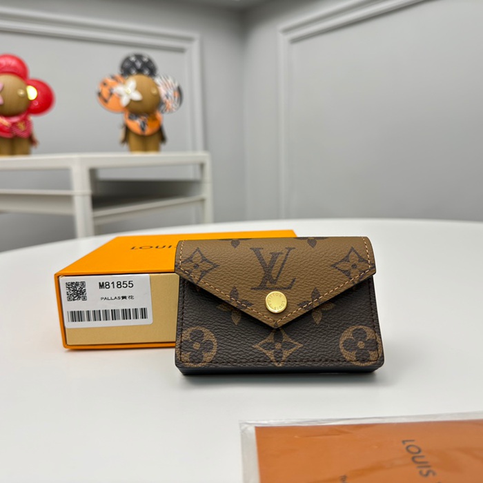 LOUIS VUITTON M81855 名刺ケース モノグラムリバース イエローフラワー サイズ:10x6.8x1.4cm