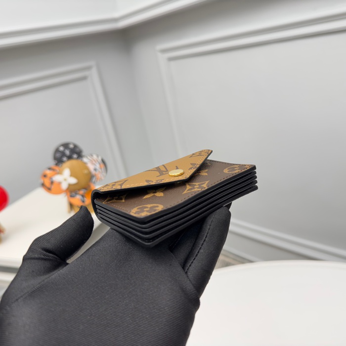 LOUIS VUITTON M81855 名刺ケース モノグラムリバース イエローフラワー サイズ:10x6.8x1.4cm